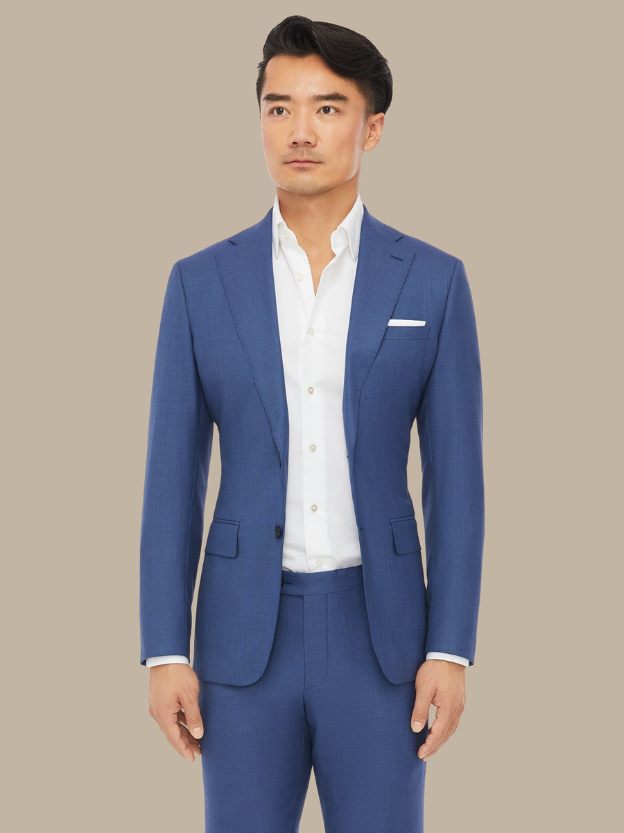 Sojo's Blue Sharkskin Suit