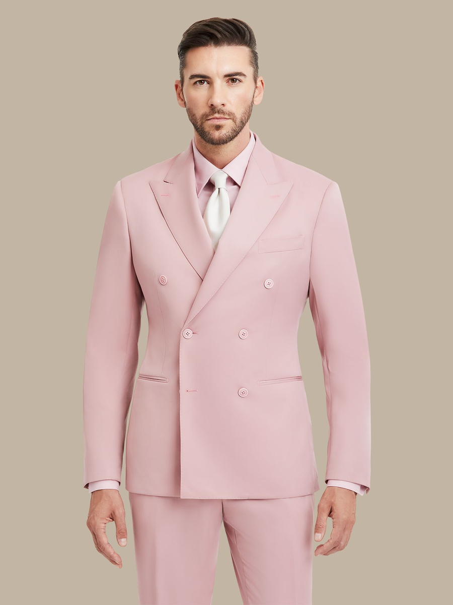 Superfine Merino Wool Pink Suit