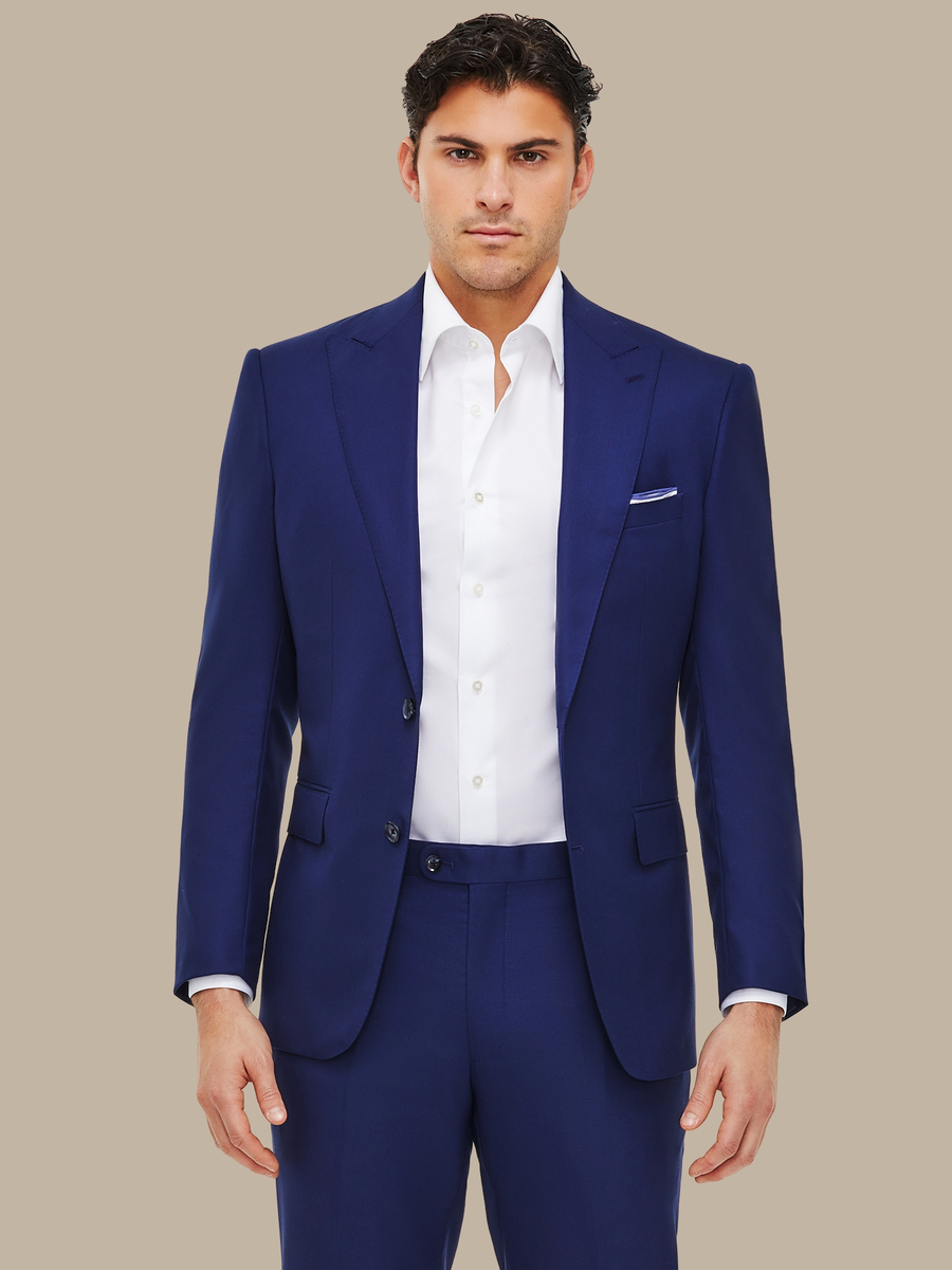 Enzo's Blue Hopsack Suit